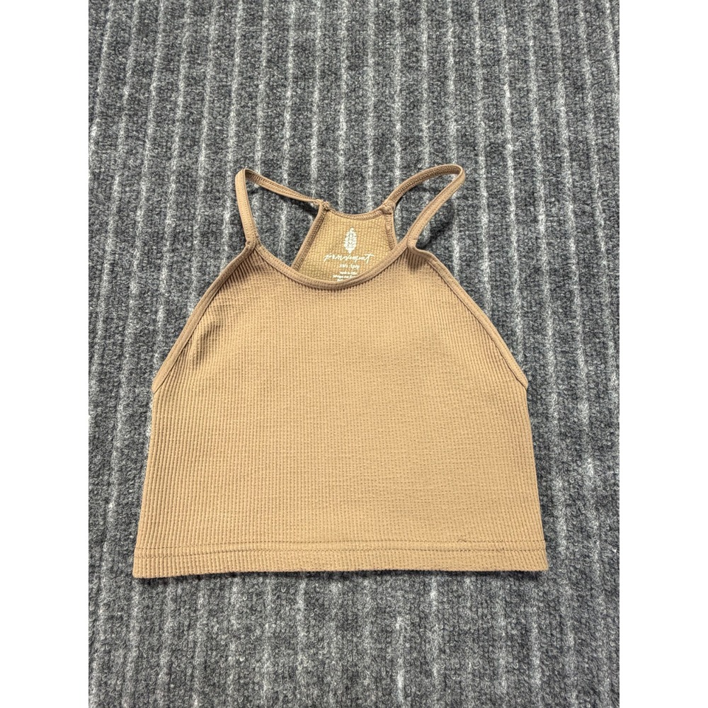 Free People Movement Happiness Runs Crop Tank Women XS/S Ribbed Basic Layering